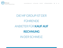 Tablet Screenshot of mfgroup.ch